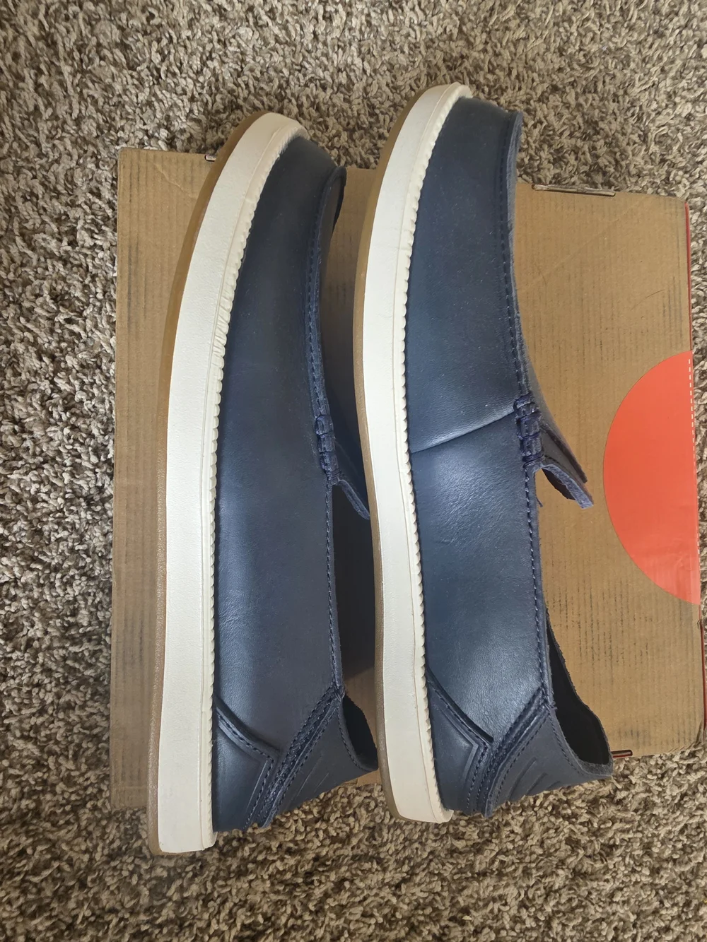 Olukai Men’s Navy Slip-On Loafers
